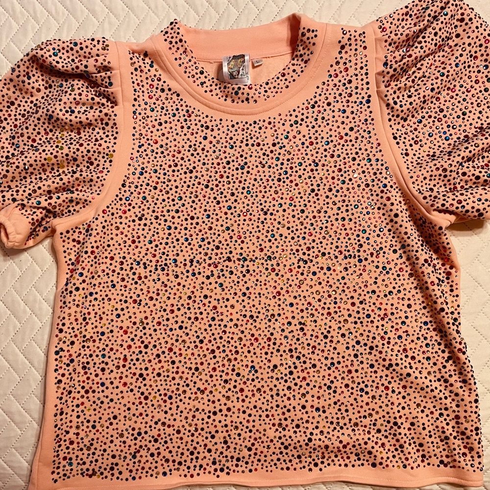 Queen of Sparkles Gorgeous fully sequined top. Brand New. Size Large.